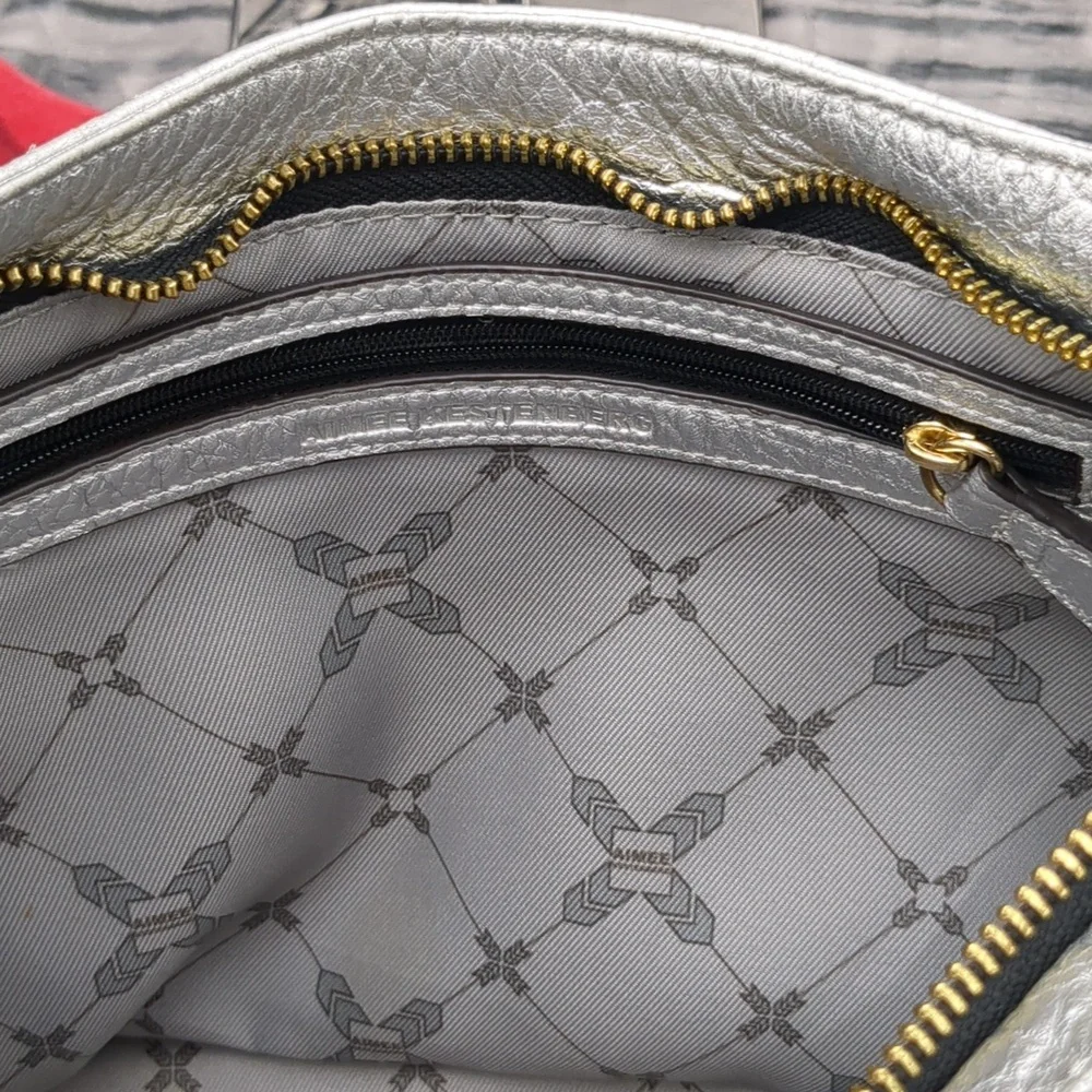 Aimee Kessenberg Silver Crossbody Bag